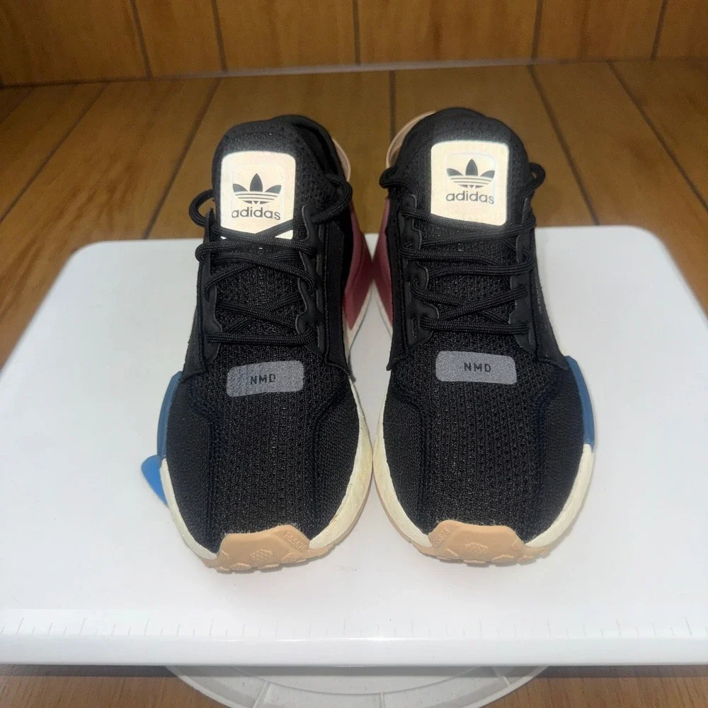 Adidas NMD_V3 Black Blue Burgundy GZ2573 Mens Size 4 Womens 5 Running Shoes